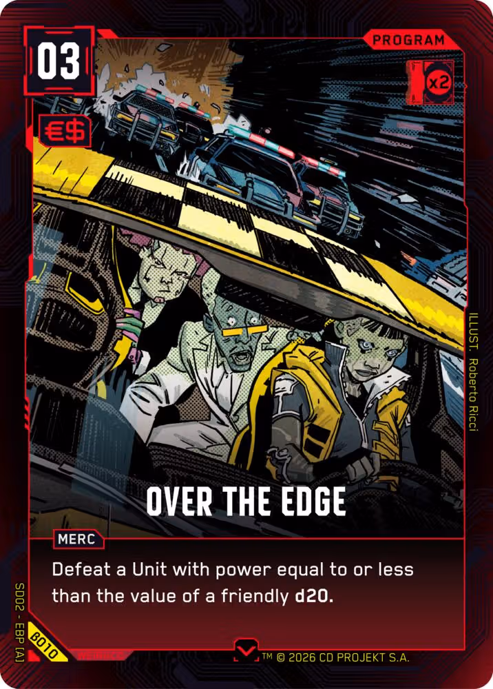 Over the Edge B010 Cyberpunk TCG card