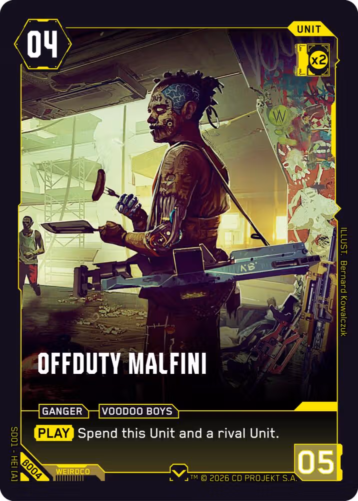 Offduty Malfini B004 Cyberpunk TCG card
