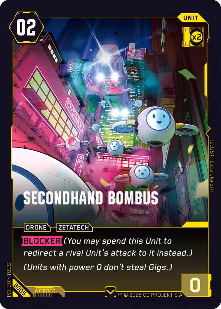 Secondhand Bombus B005 Cyberpunk TCG card