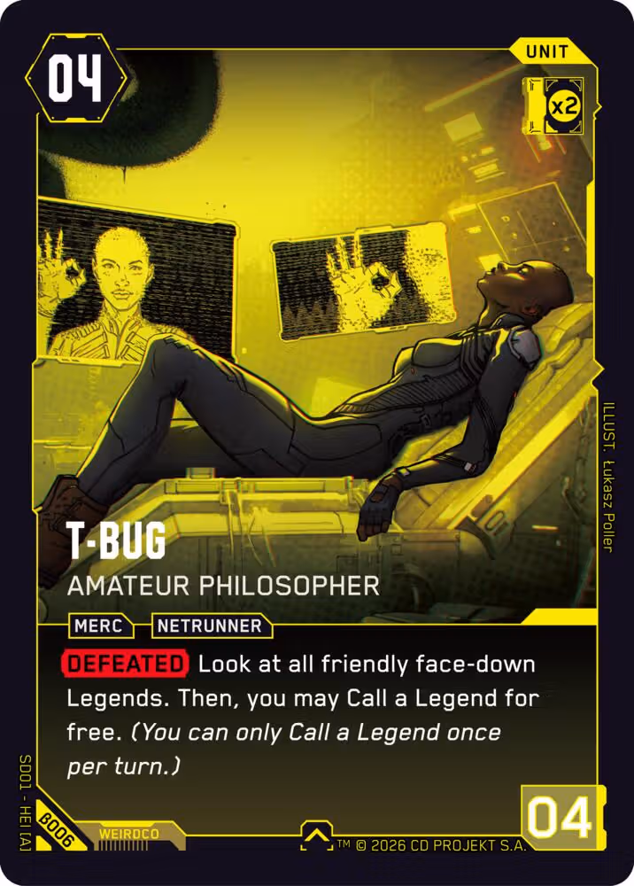 T-Bug - Amateur Philosopher B006 Cyberpunk TCG card