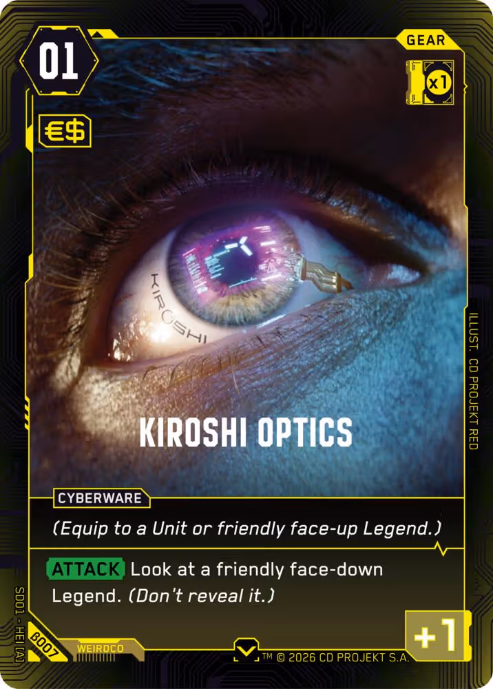 Kiroshi Optics B007 Cyberpunk TCG card
