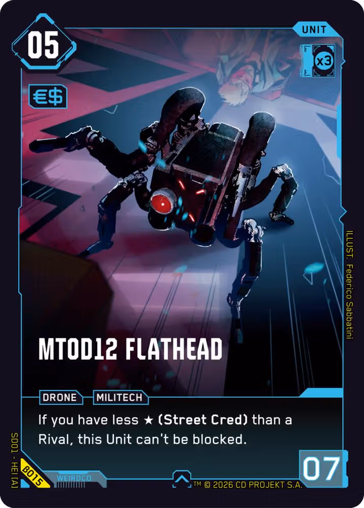 MT0D12 Flathead Cyberpunk TCG card