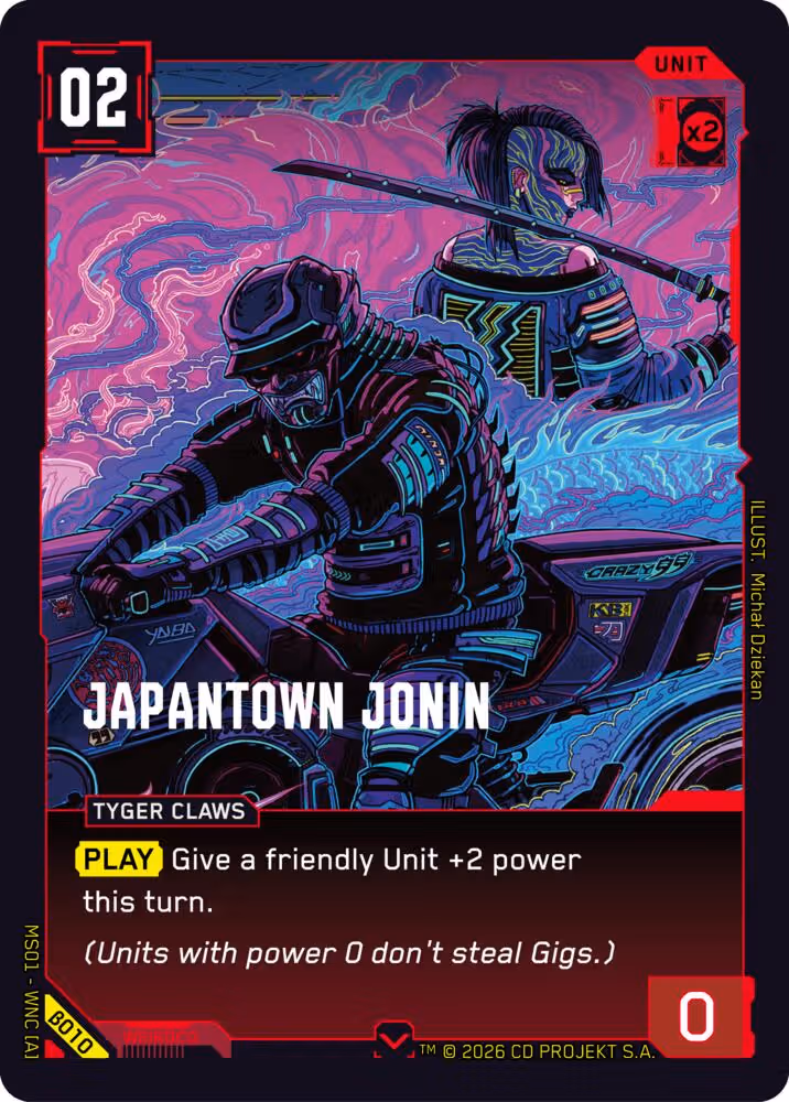 Japantown Jonin Cyberpunk TCG card