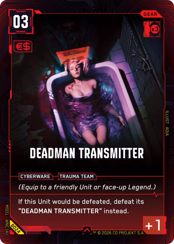 Deadman Transmitter Cyberpunk TCG card
