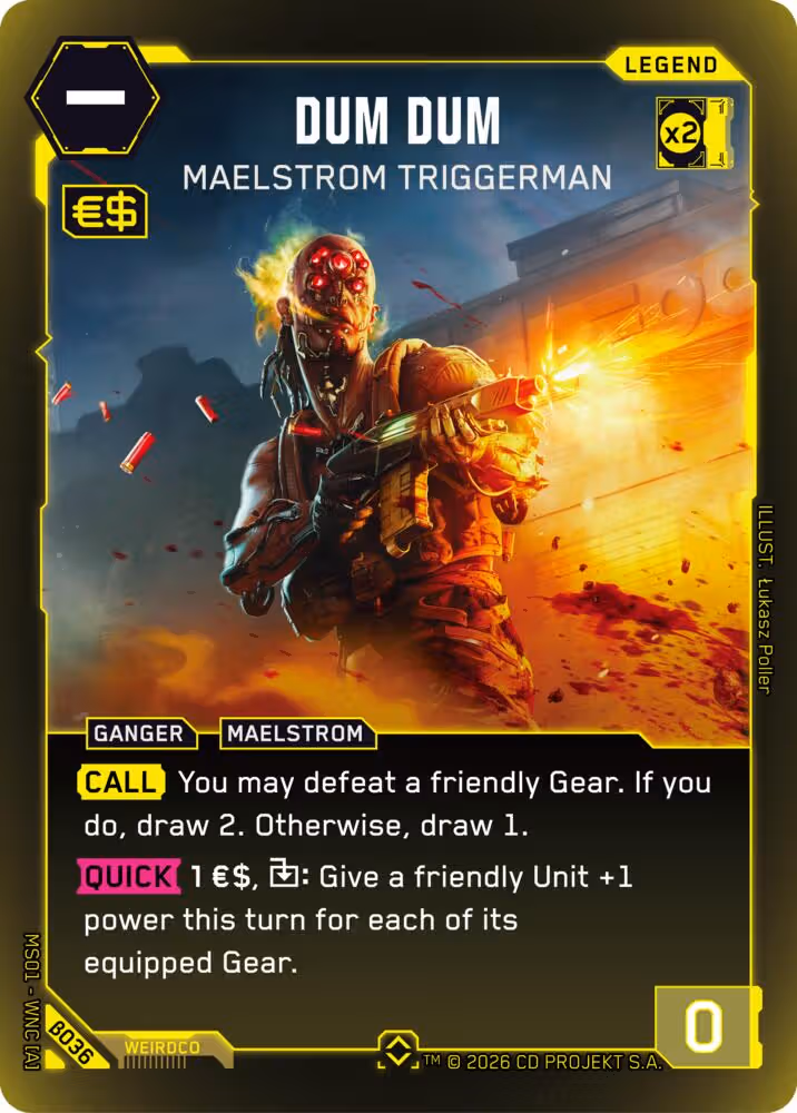 Dum Dum - Maelstrom Triggerman Cyberpunk TCG card