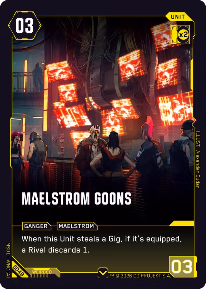 Maelstrom Goons Cyberpunk TCG card