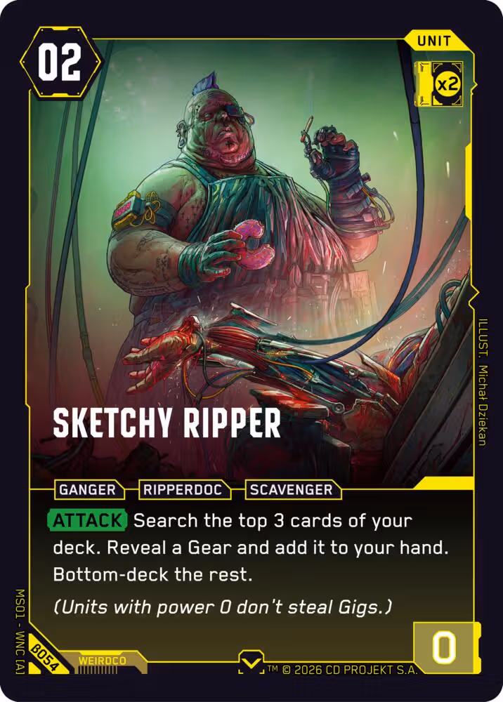 Sketchy Ripper Cyberpunk TCG card