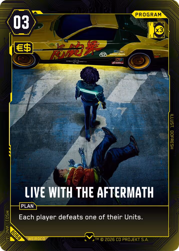 Live with the Aftermath Cyberpunk TCG card