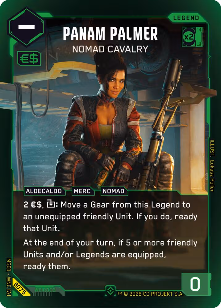 Panam Palmer - Nomad Cavalry Cyberpunk TCG card