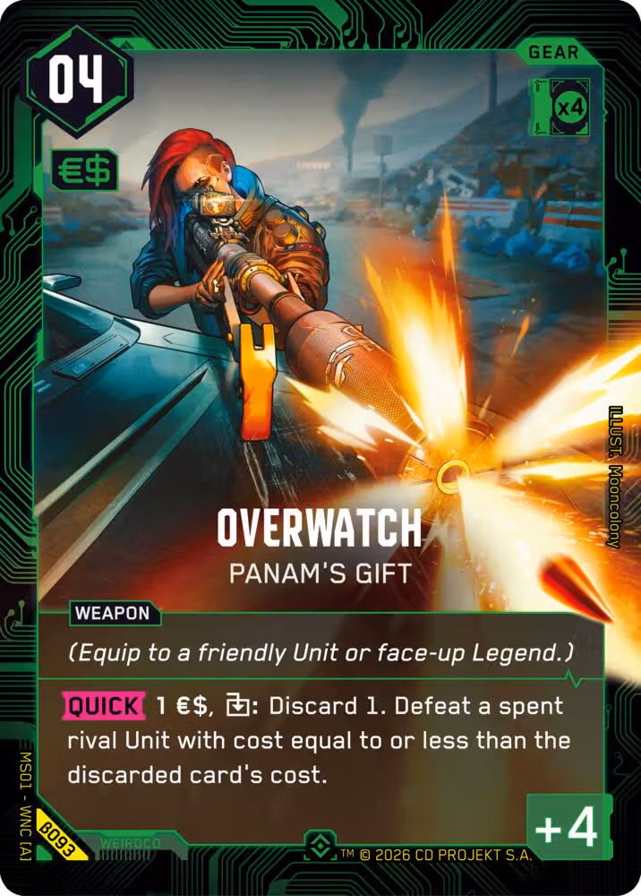 Overwatch - Panam's Gift Cyberpunk TCG card