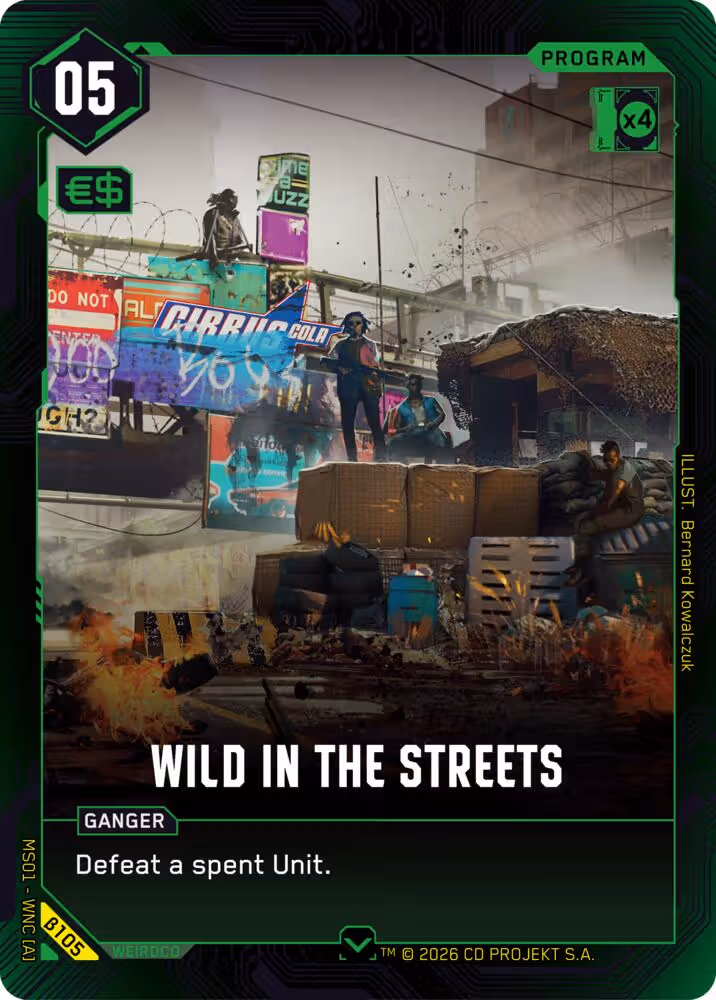 Wild in the Streets Cyberpunk TCG card