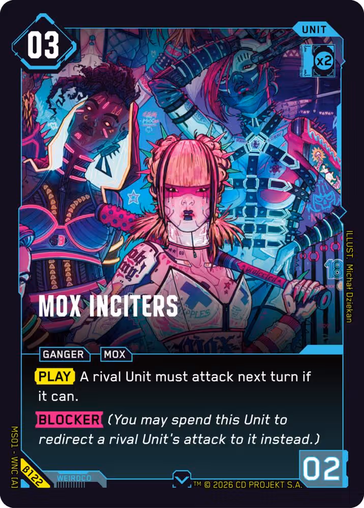 Mox Inciters Cyberpunk TCG card