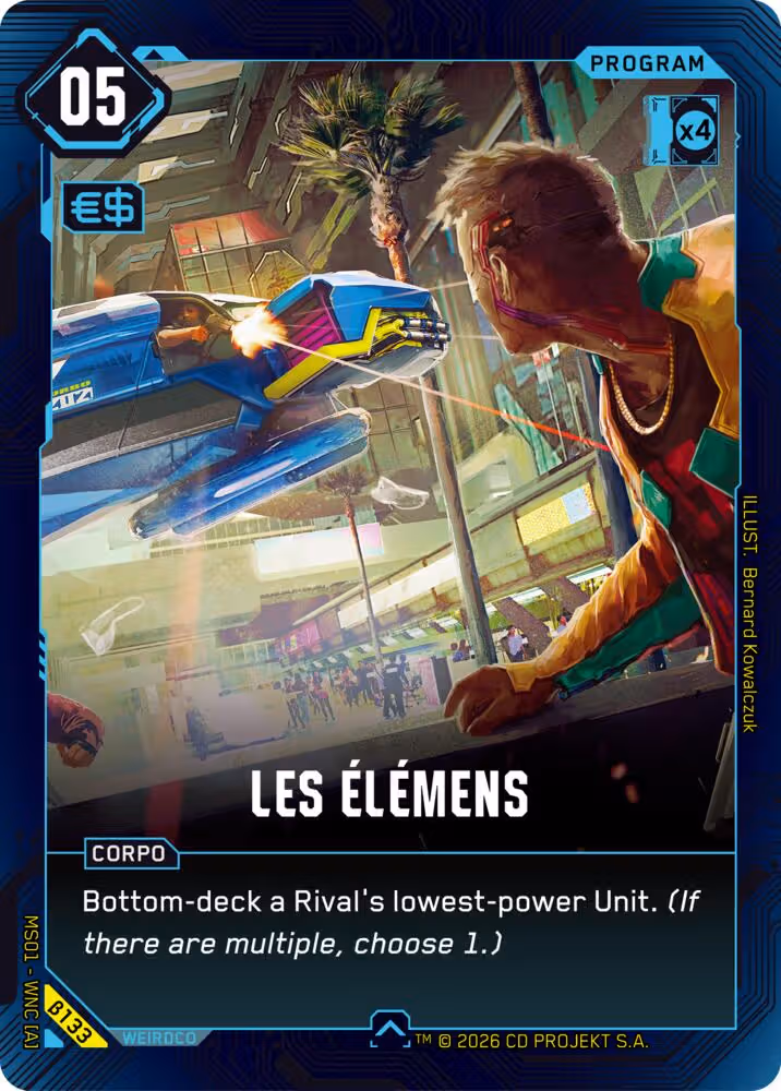 Les Elemens Cyberpunk TCG card