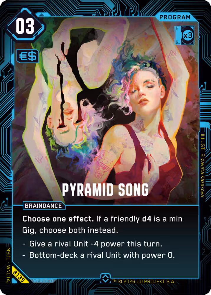 Pyramid Song Cyberpunk TCG card