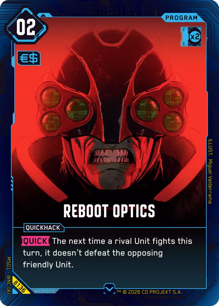 Reboot Optics Cyberpunk TCG card