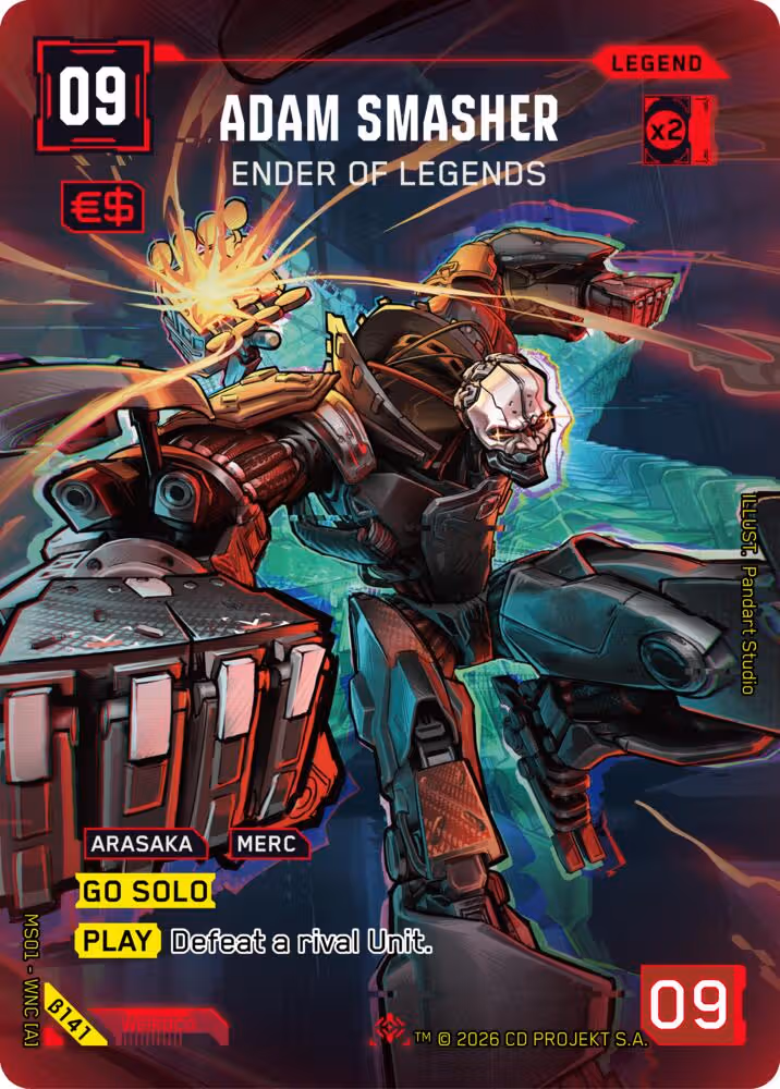 Adam Smasher - Ender of Legends IL B141 (Iconic) Cyberpunk TCG card