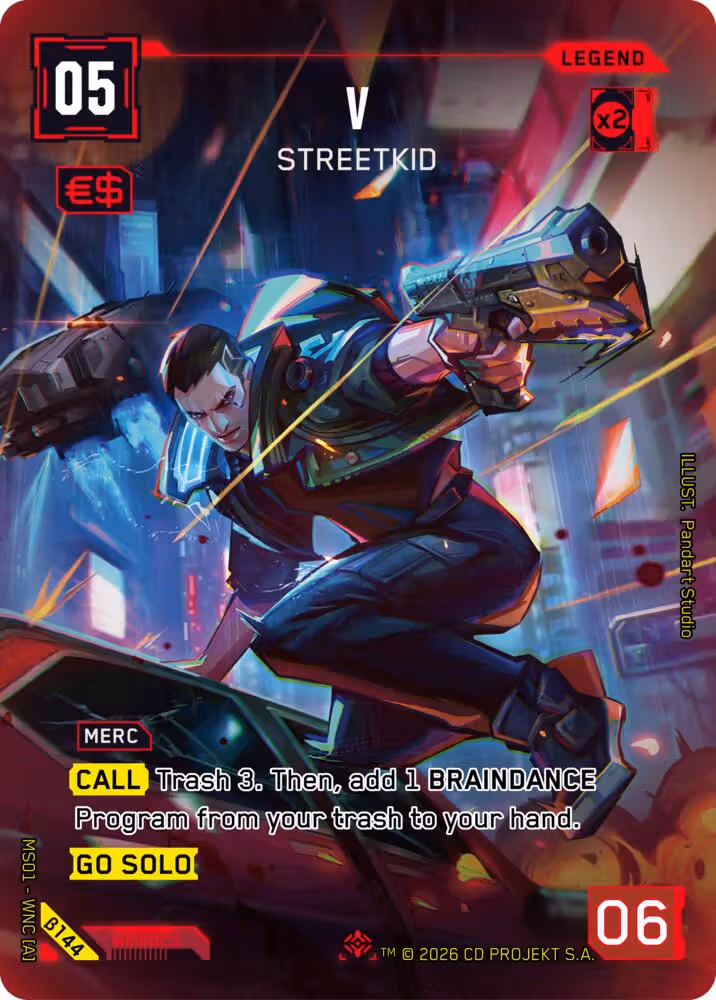 V - Streetkid B144 Cyberpunk TCG card
