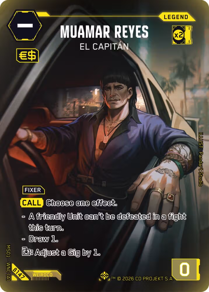 Muamar Reyes - El Capitan B147 Cyberpunk TCG card