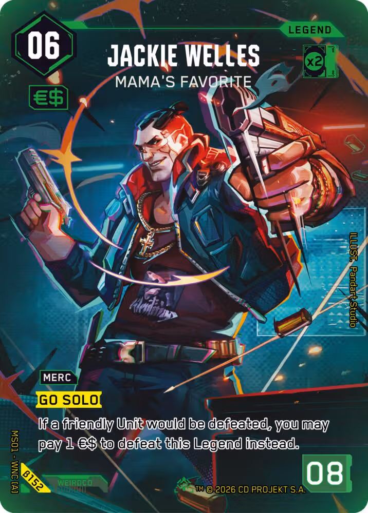 Jackie Welles - Mama's Favorite B152 Cyberpunk TCG card