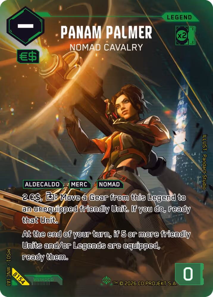 Panam Palmer - Nomad Cavalry B154 Cyberpunk TCG card