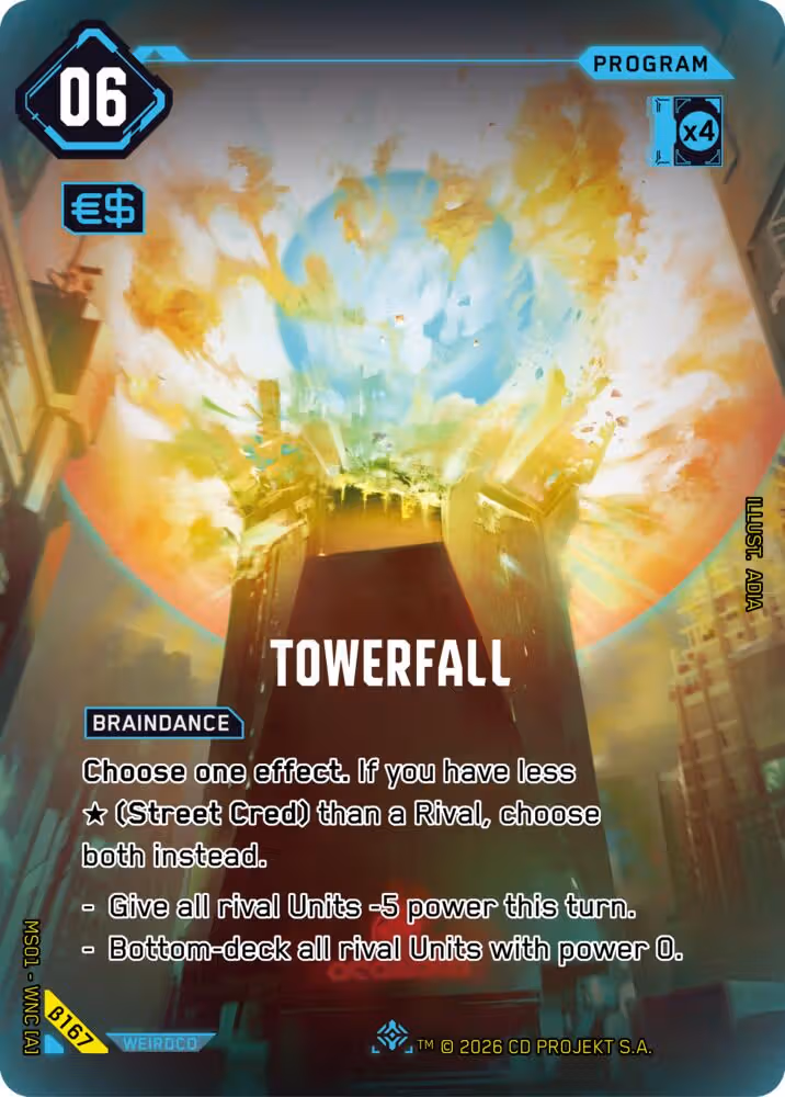 Towerfall B167 Cyberpunk TCG card