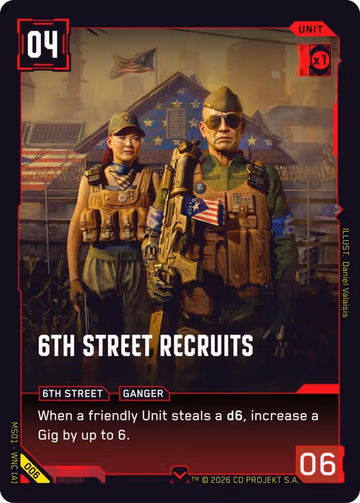 6th Street Recruits 006 Cyberpunk TCG card
