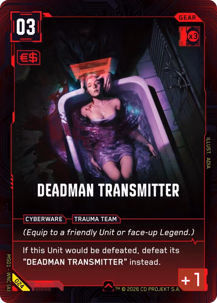 Deadman Transmitter 024 Cyberpunk TCG card