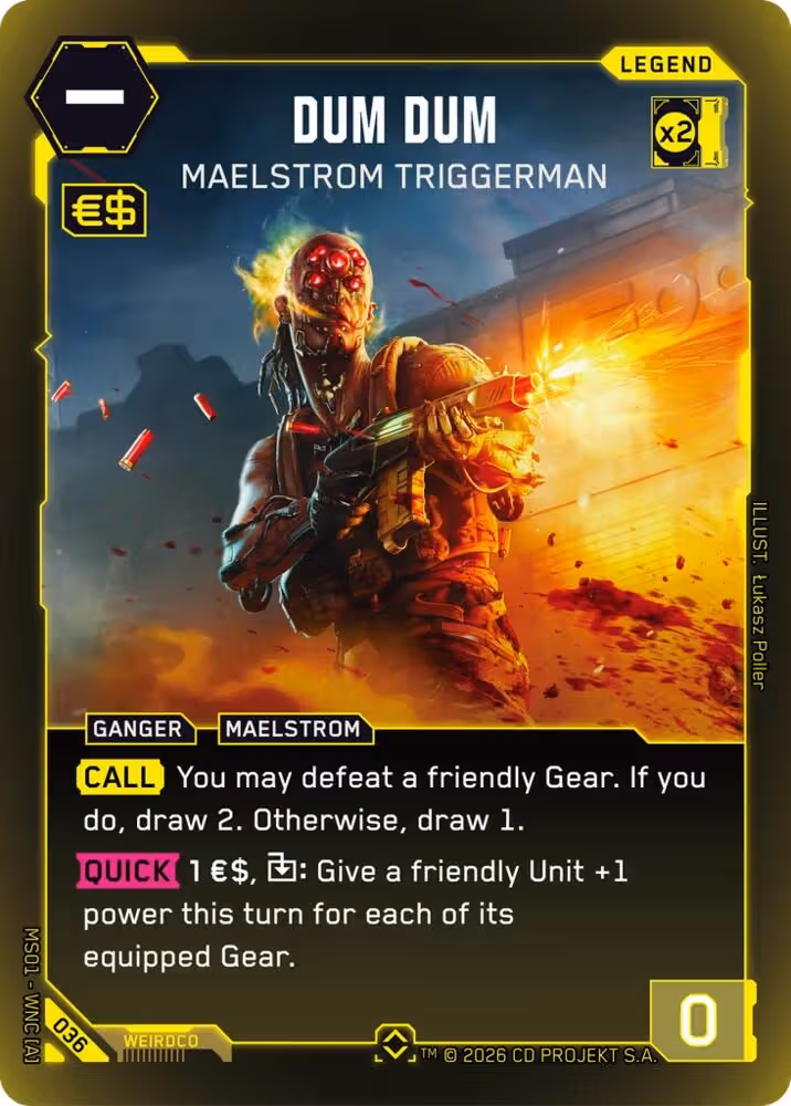 Dum Dum - Maelstrom Triggerman 036 Cyberpunk TCG card