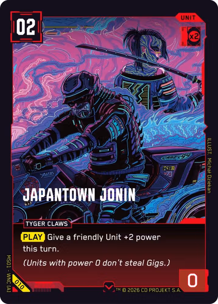 Japantown Jonin 010 Cyberpunk TCG card