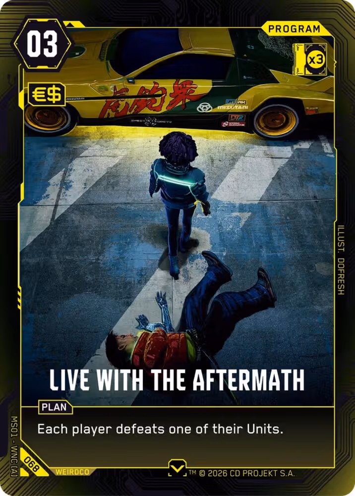 Live with the Aftermath 068 Cyberpunk TCG card