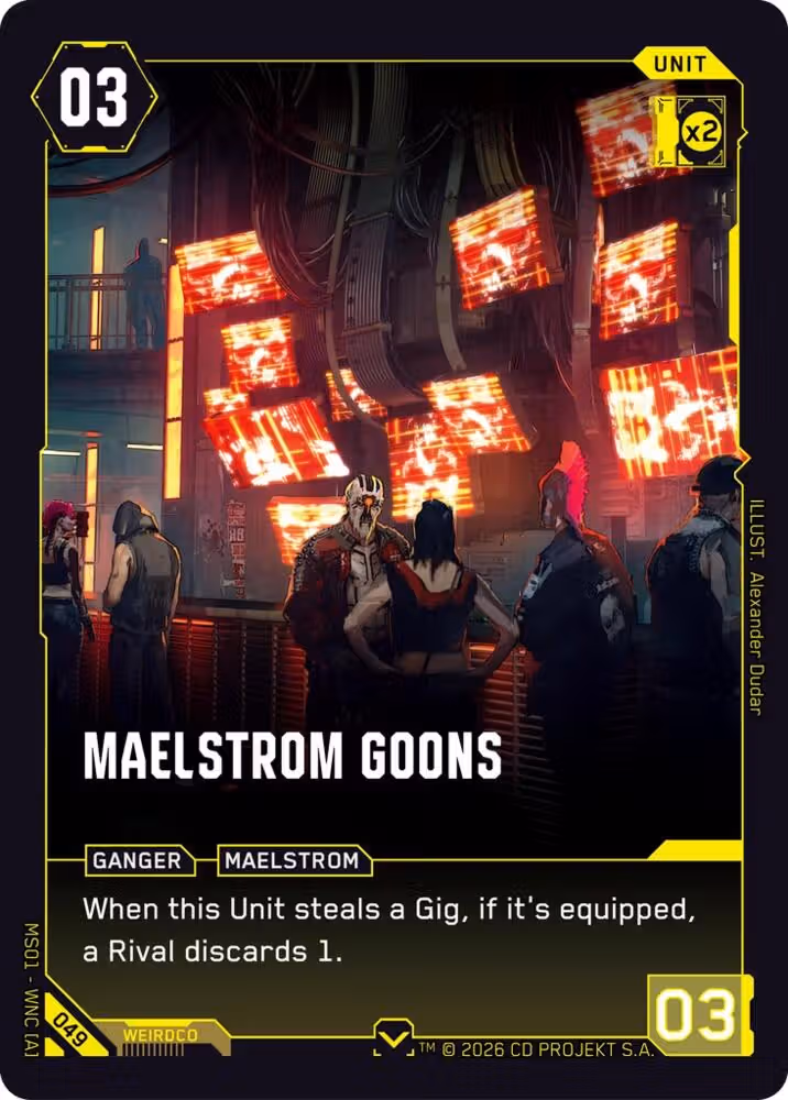 Maelstrom Goons 049 Cyberpunk TCG card