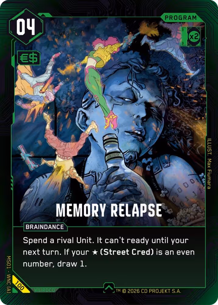 Memory Relapse 100 Cyberpunk TCG card