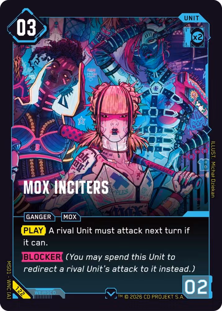 Mox Inciters 122 Cyberpunk TCG card