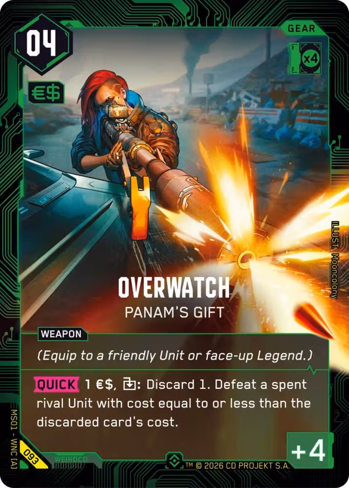 Overwatch - Panam's Gift 093 Cyberpunk TCG card