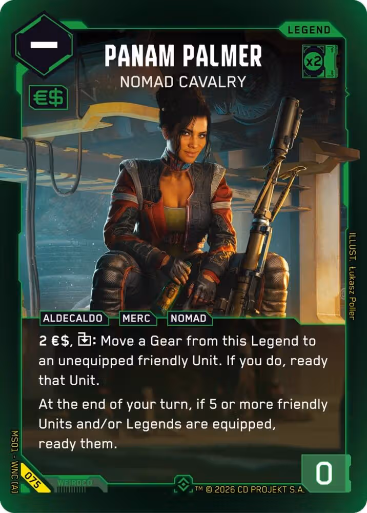 Panam Palmer - Nomad Cavalry 075 Cyberpunk TCG card