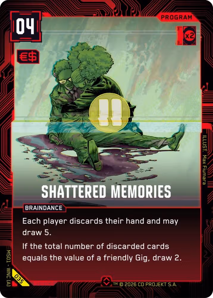 Shattered Memories 035 Cyberpunk TCG card