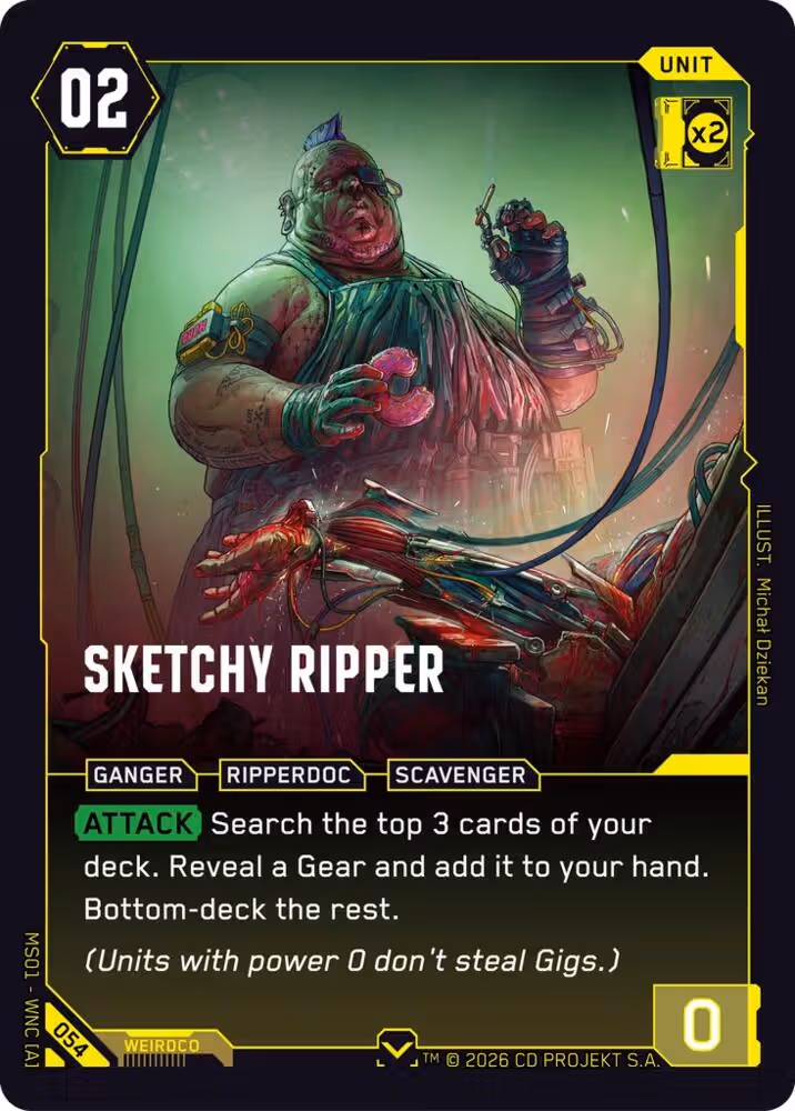 Sketchy Ripper 054 Cyberpunk TCG card