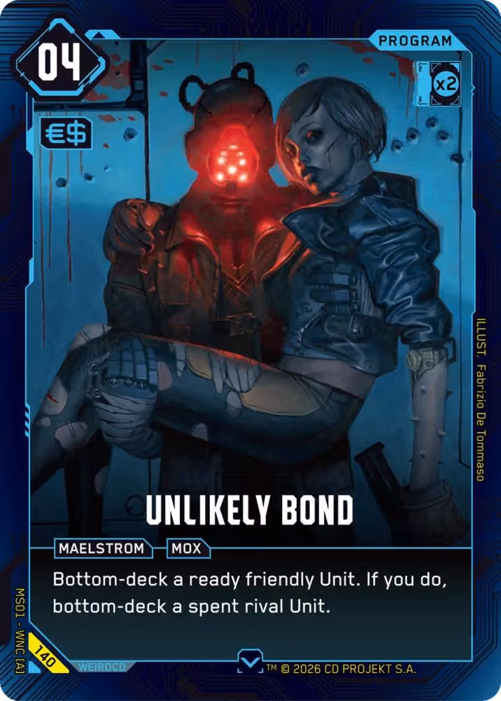 Unlikely Bond 140 Cyberpunk TCG card