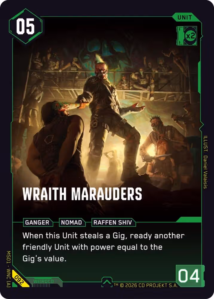 Wraith Marauders 092 Cyberpunk TCG card