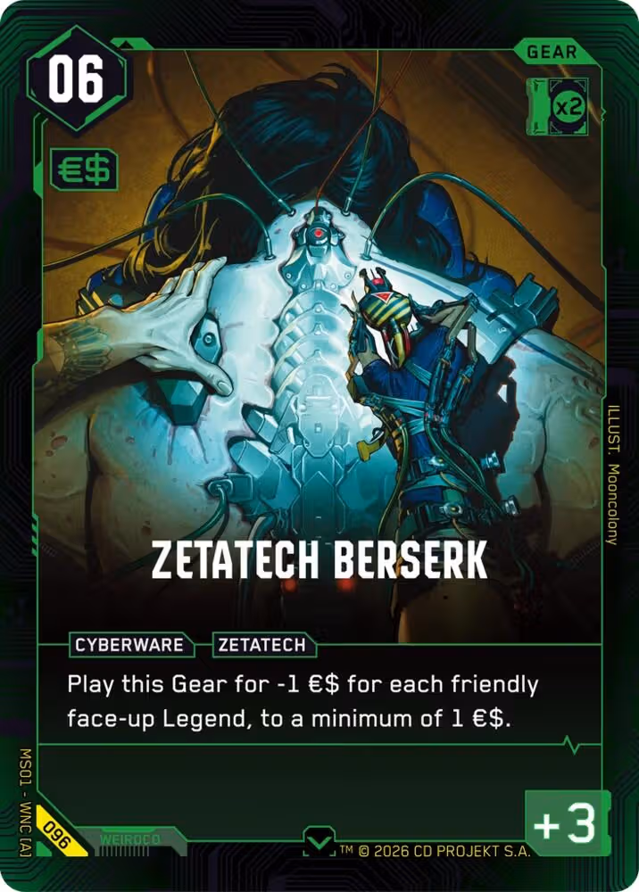 Zetatech Berserk 096 Cyberpunk TCG card