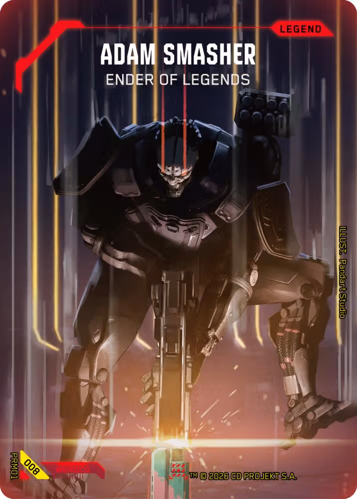Adam Smasher - Ender of Legends 008 Cyberpunk TCG card