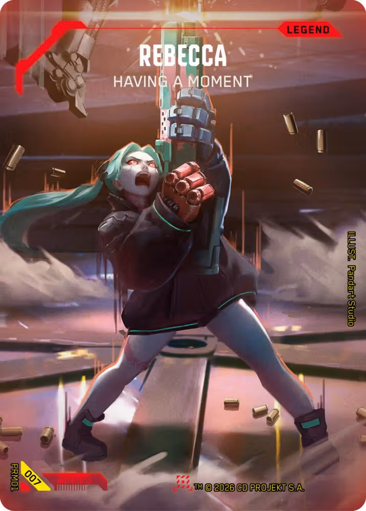 Rebecca - Having A Moment 007 Cyberpunk TCG card
