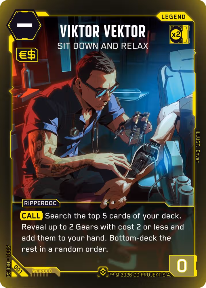 The Heist Starter Deck Cyberpunk TCG set cover card