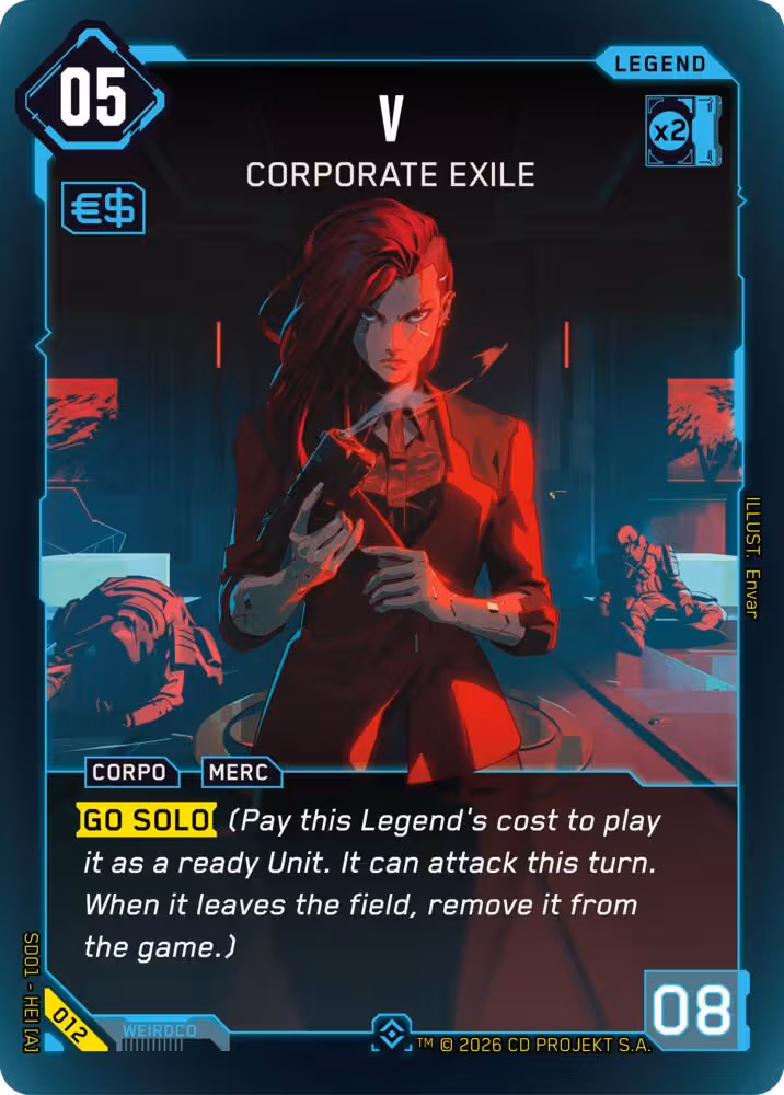V - Corporate Exile 012 Cyberpunk TCG card