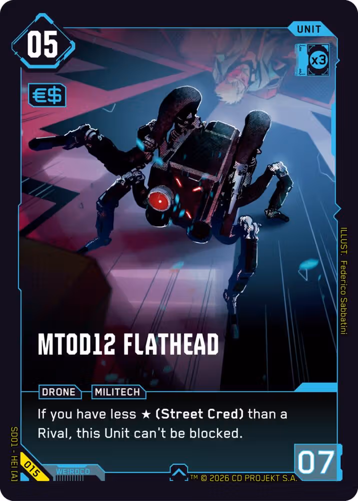 MT0D12 Flathead 015 Cyberpunk TCG card