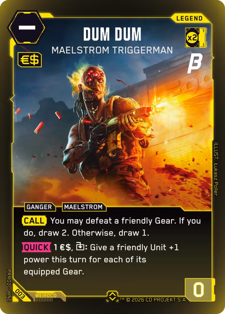 Dum Dum - Maelstrom Triggerman 003 Cyberpunk TCG card