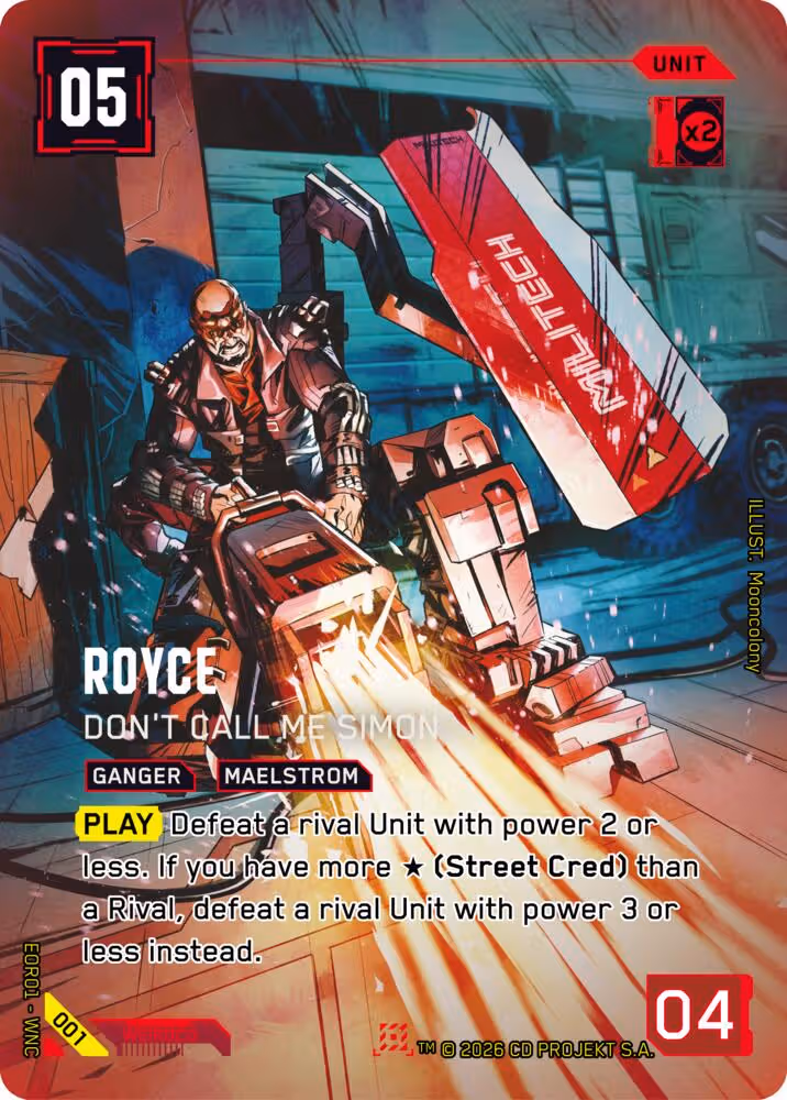 Edgerunner Open Season 1 Cyberpunk TCG set cover card