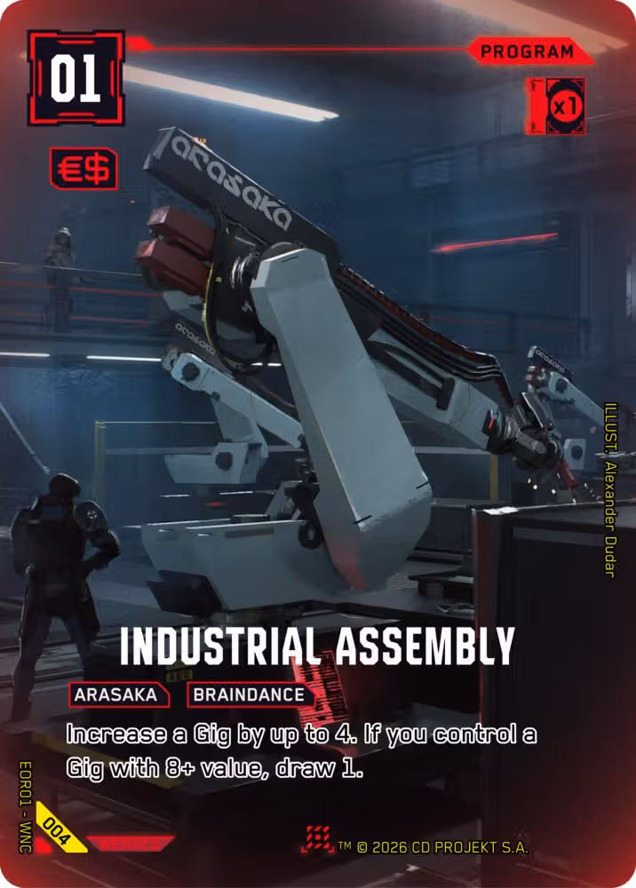 Industrial Assembly 004 Cyberpunk TCG card