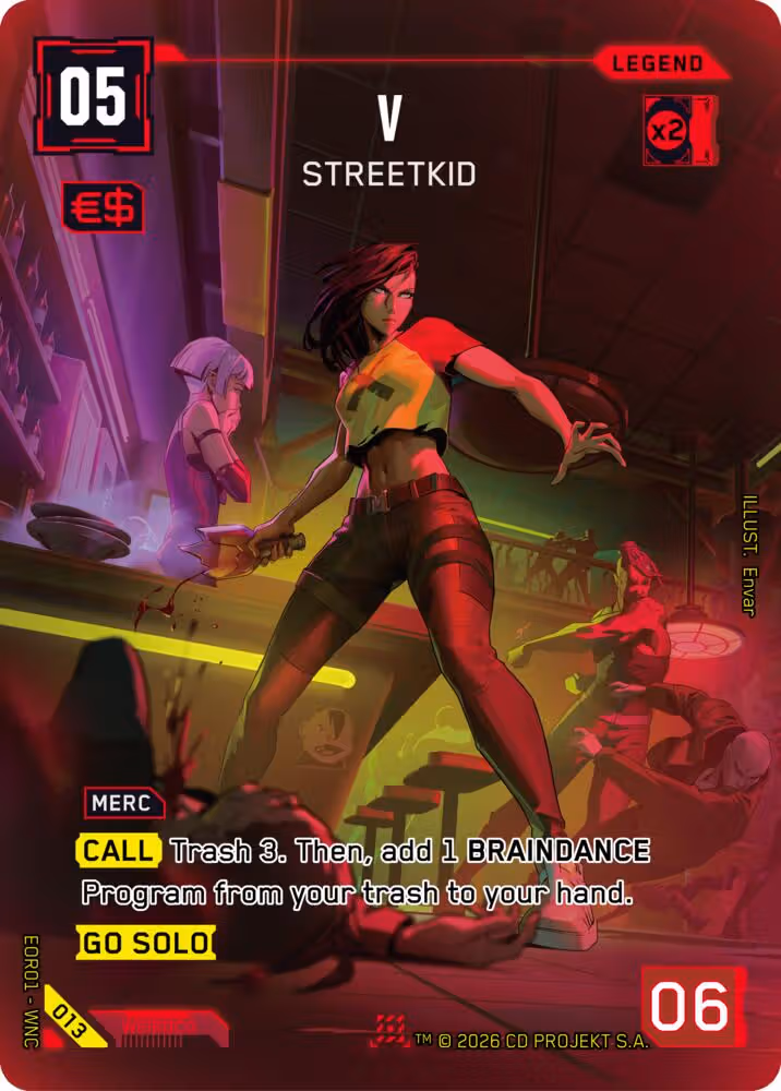 V - Streetkid 013 Cyberpunk TCG card
