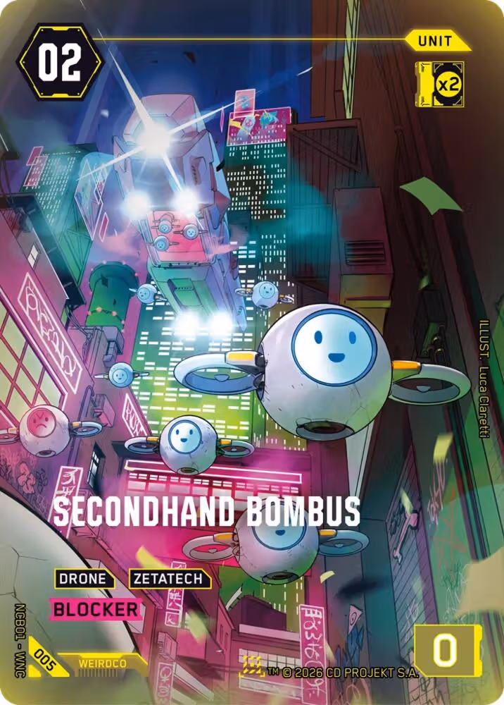 Secondhand Bombus 005 Cyberpunk TCG card